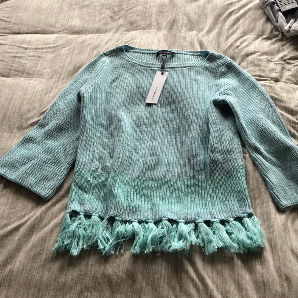 NWT 525 America Sweater with Tassels